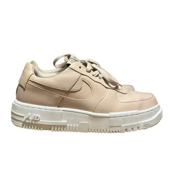 Nike Air Force 1 Pixel Particle Beige Pink Shoes Size 10